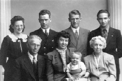 The Whitinger family, c1945